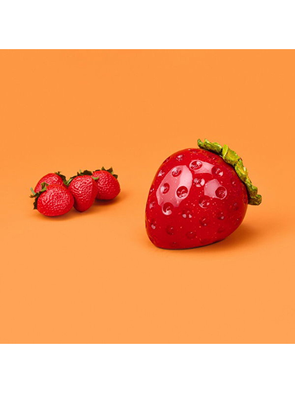 Deco Strawberry Dekor - Kırmızı - 10 cm-3