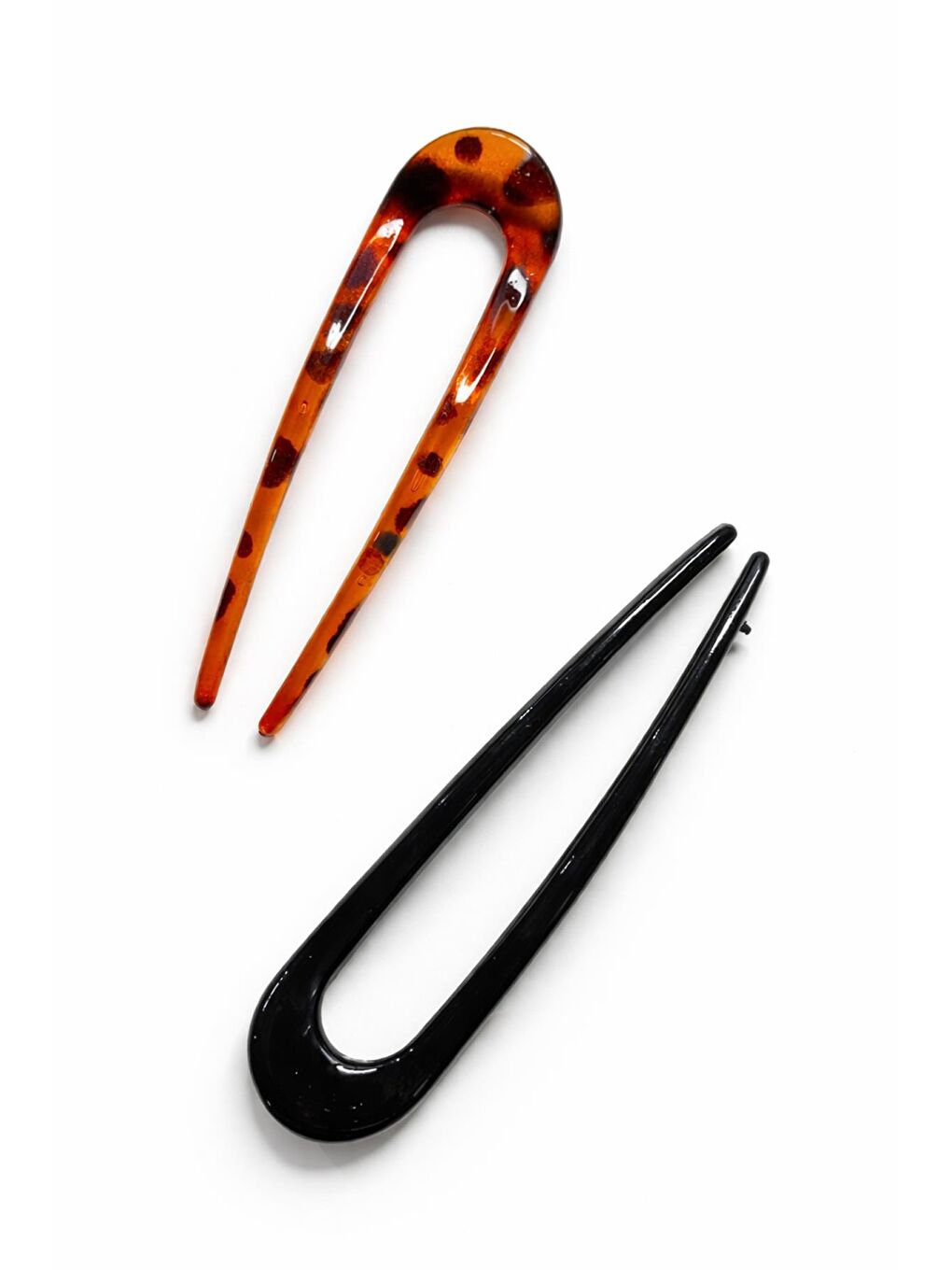 Siyah 2 Adet Plastik U French Topuz Tokası-2