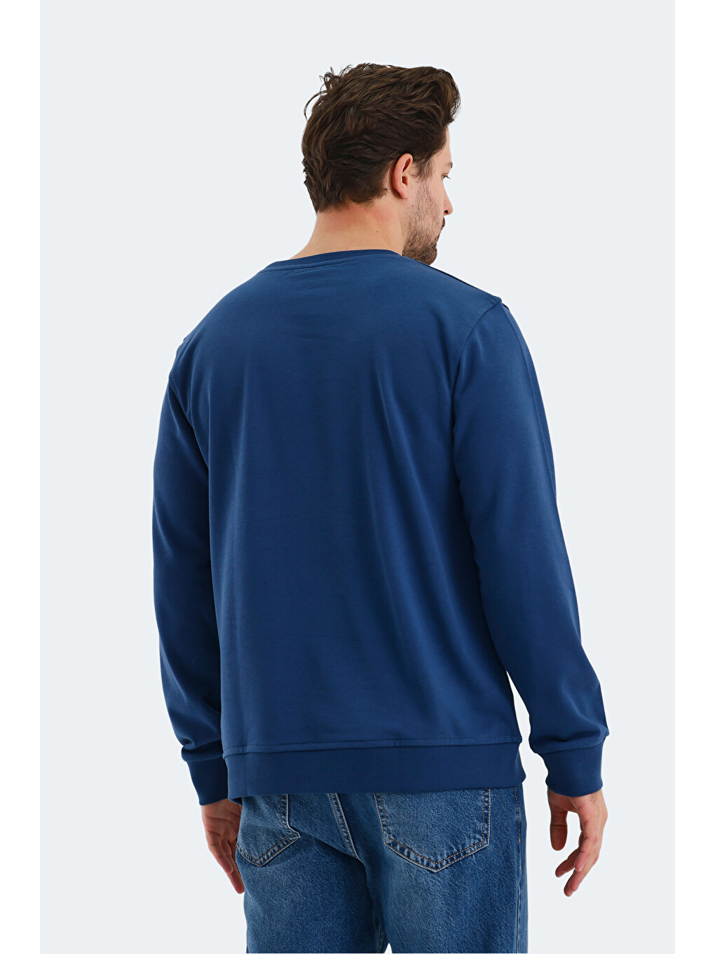 Orvar In Erkek Lacivert Sweatshırt-1