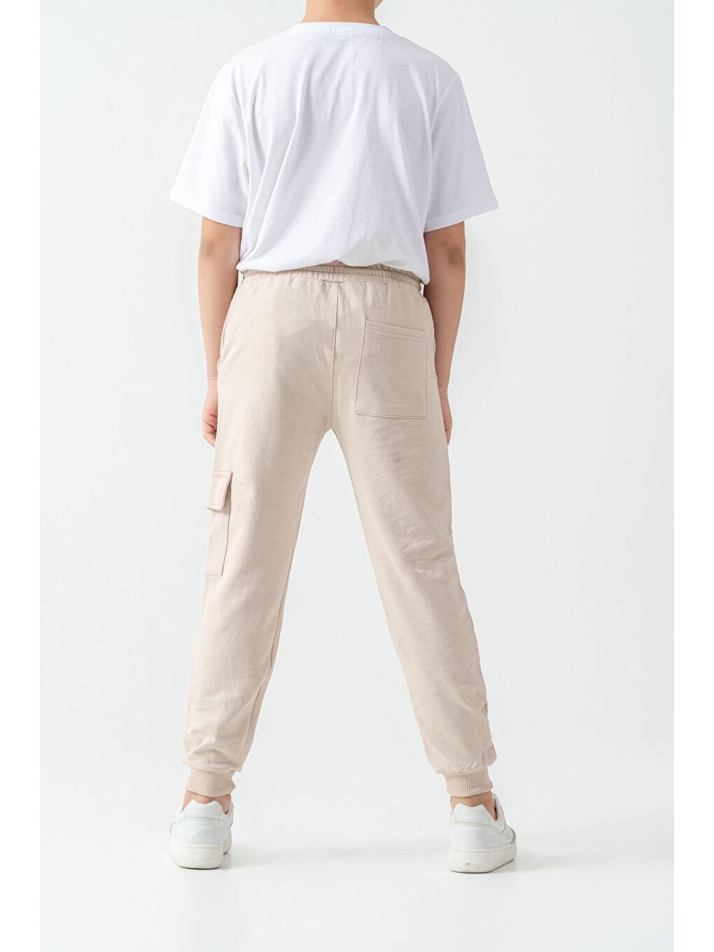 Bej Kargo Cepli Erkek Çocuk Eşofman Altı-2