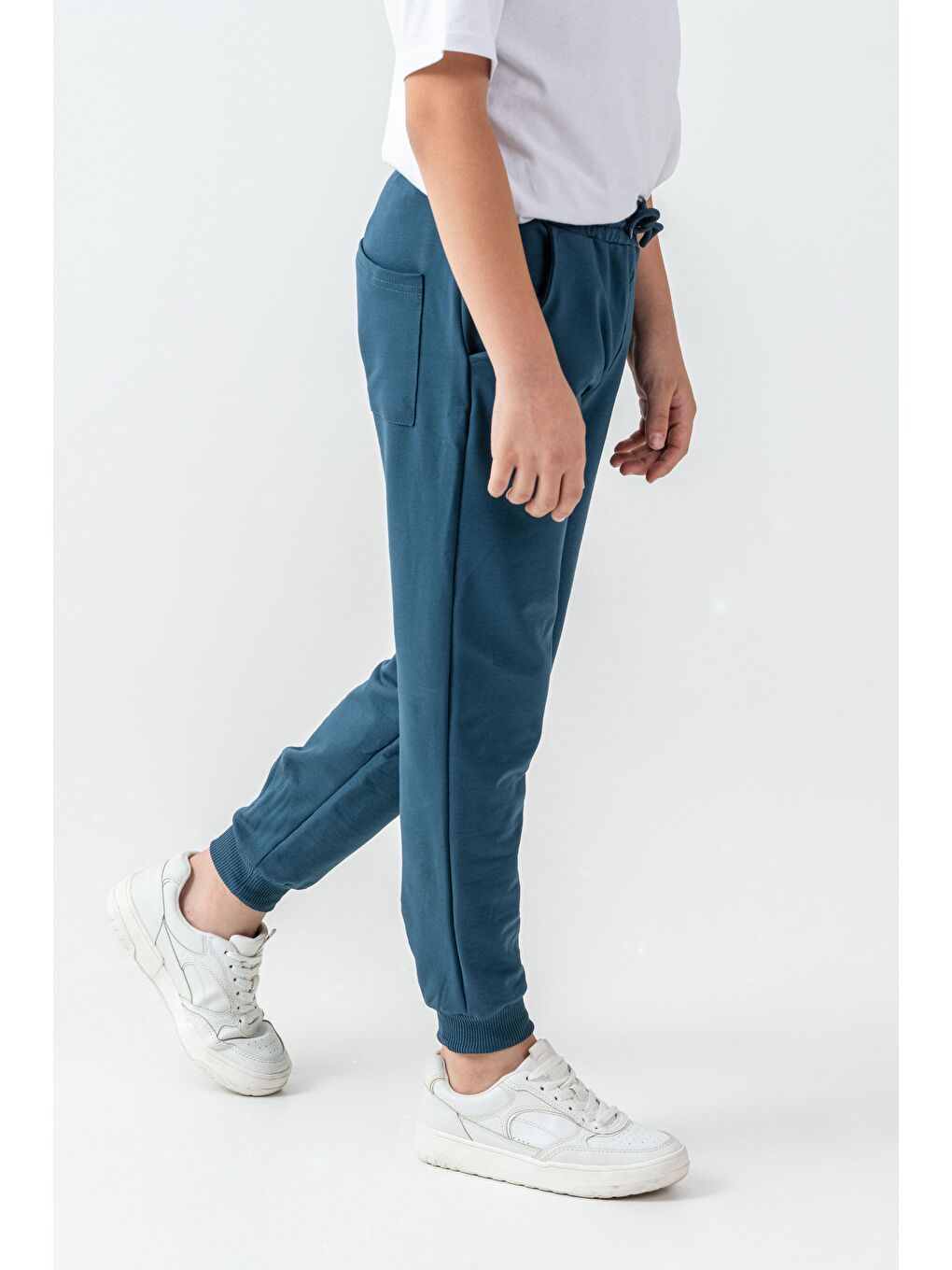 Yeşil Kargo Cepli Erkek Çocuk Eşofman Altı-1