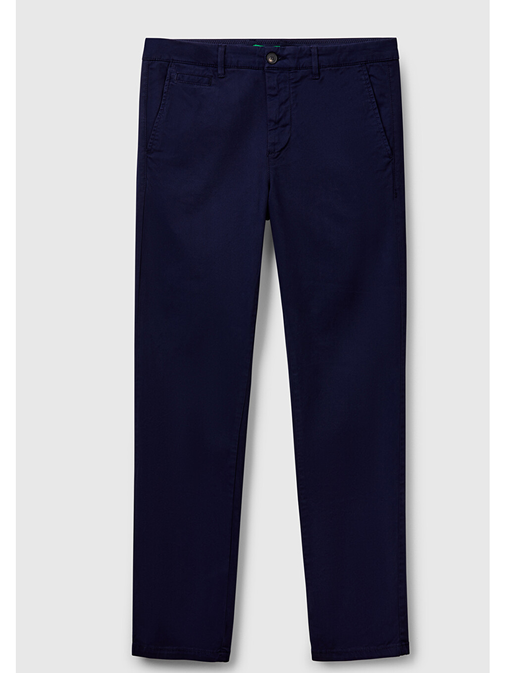 Erkek Lacivert Slim Fit Chino Pantolon-1