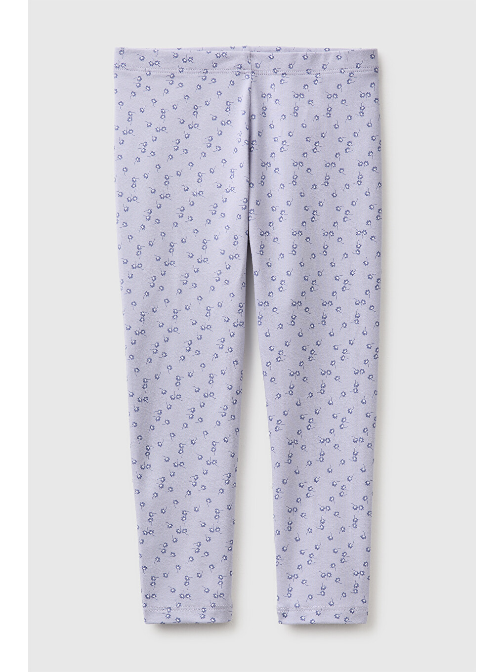 Kız Bebek Lila Tam Desenli Slim Fit Tayt