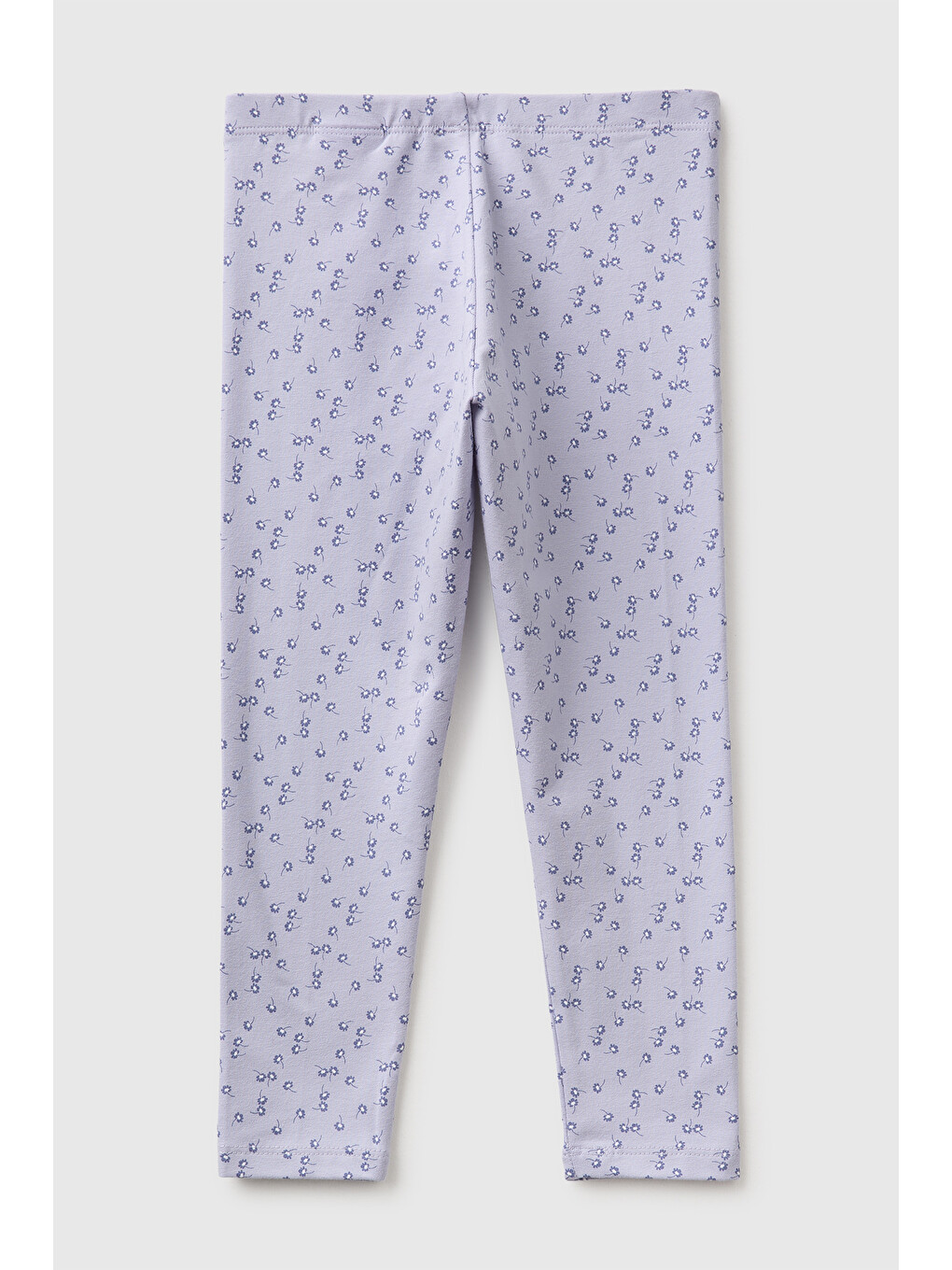 Kız Bebek Lila Tam Desenli Slim Fit Tayt-1