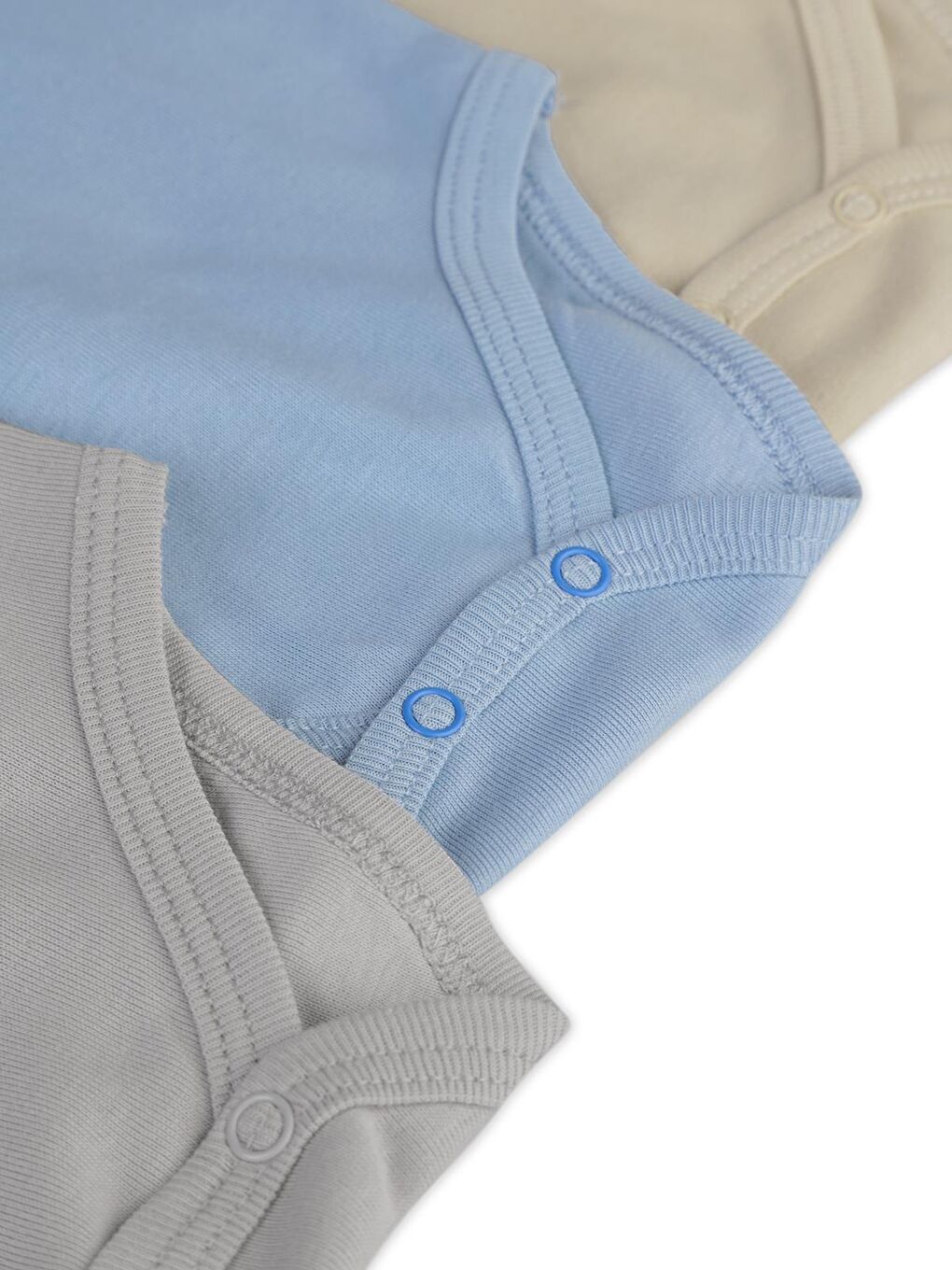 Baby Basıc 3 Lü 0-36 Ay Çıtçıtlı Badi - Kahverengi 9-12 Ay-7