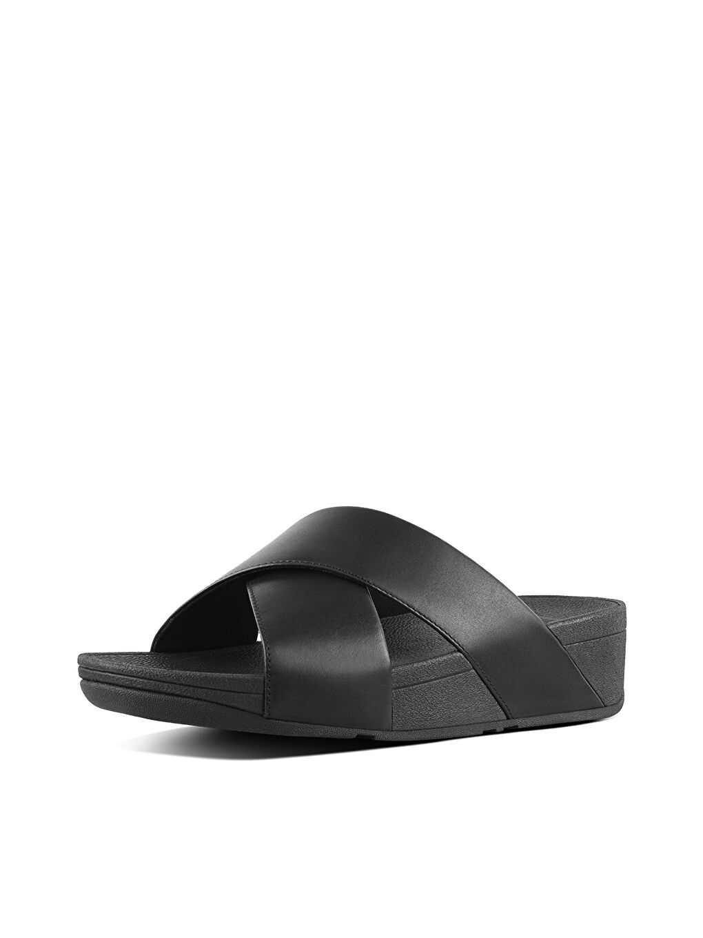 Siyah Erkek Terlik K04-001/592 LULU Leather Cross-1