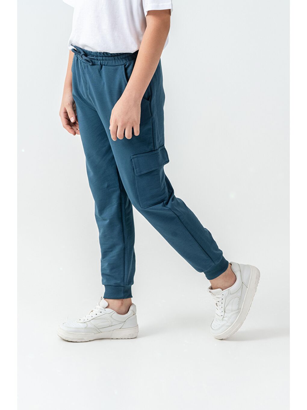 Yeşil Kargo Cepli Erkek Çocuk Eşofman Altı-2