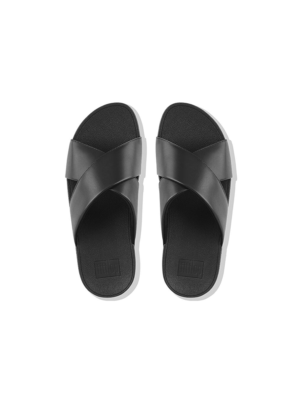 Siyah Erkek Terlik K04-001/592 LULU Leather Cross-2