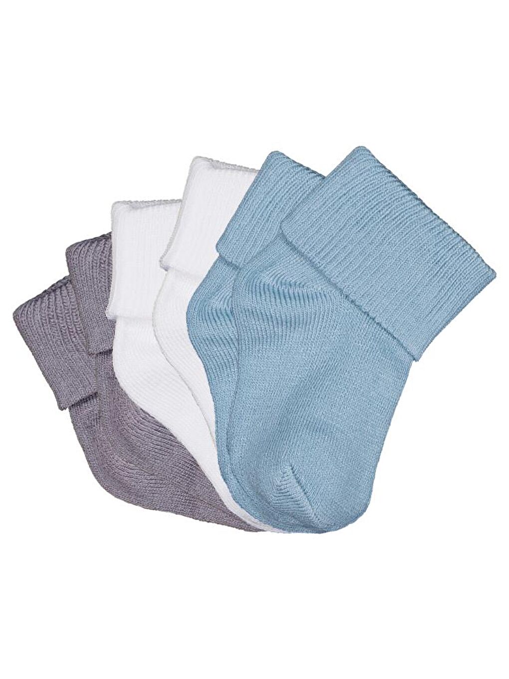 Beyaz Baby Bambu Basic Asetat 0-24 Ay Çorap Setleri - Standart Standart-2