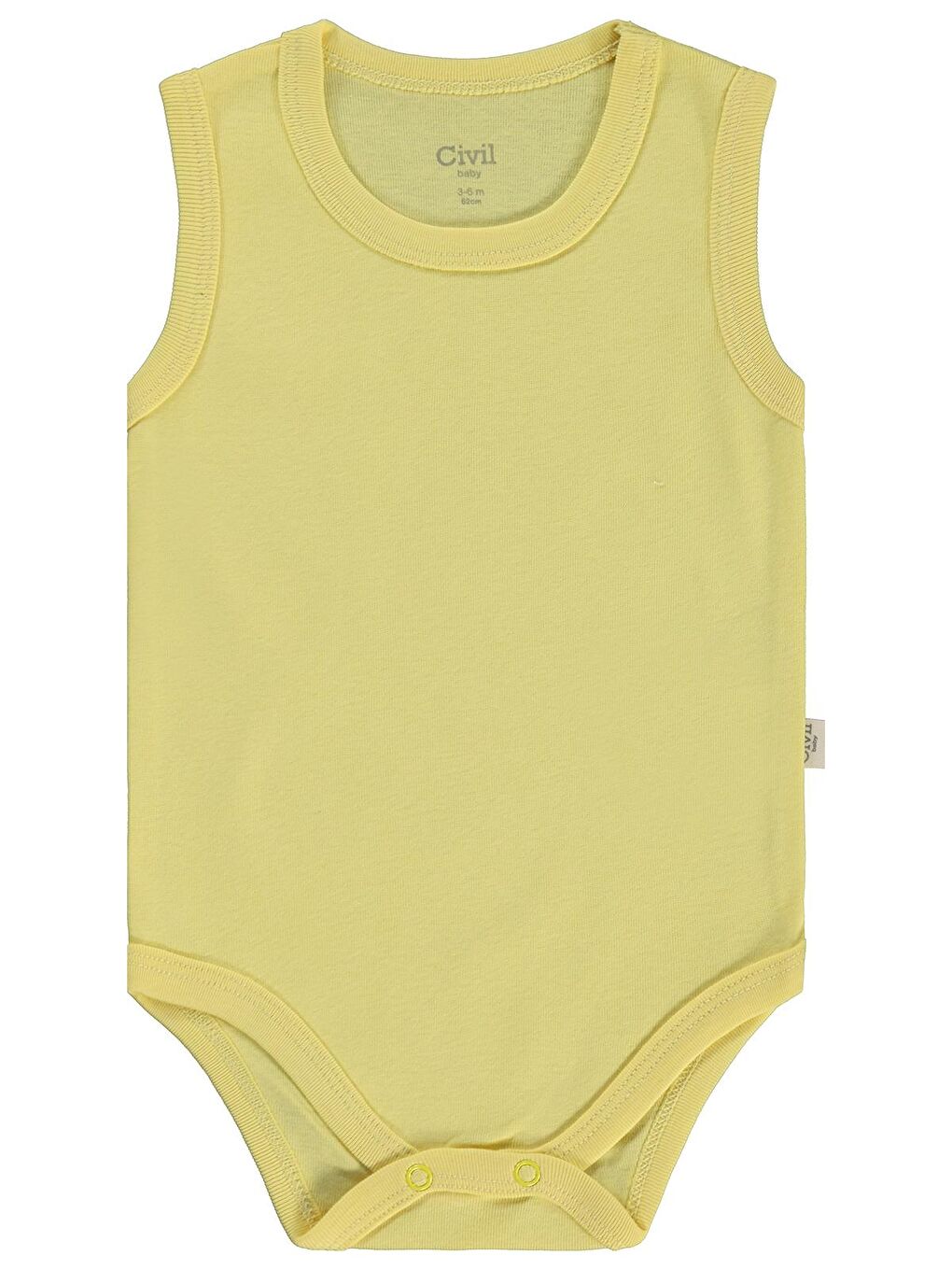 Baby Basıc 3 Lü 0-36 Ay Çıtçıtlı Badi - Bej 18-24 Ay-2
