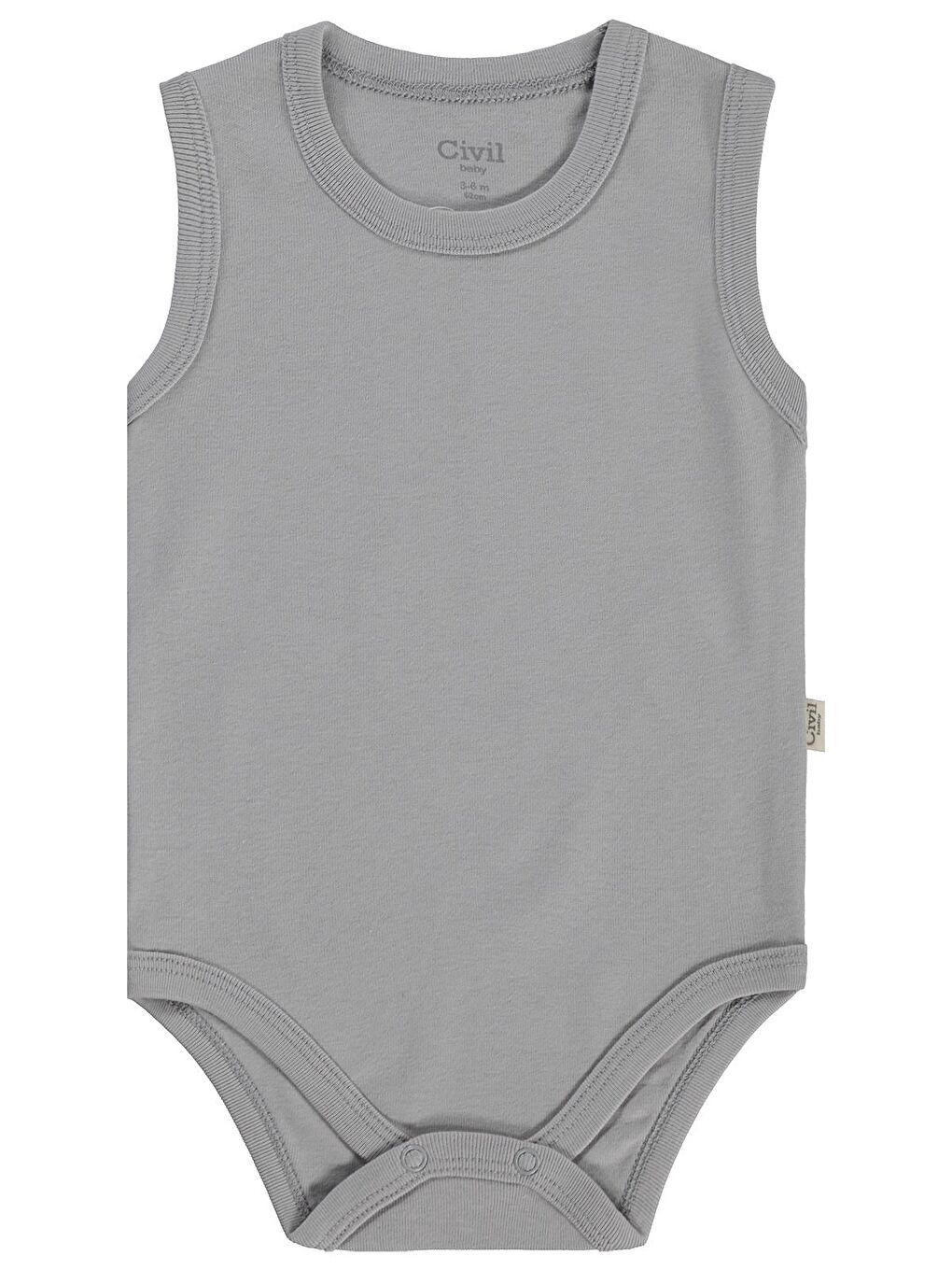 Baby Basıc 3 Lü 0-36 Ay Çıtçıtlı Badi - Bej 18-24 Ay-4