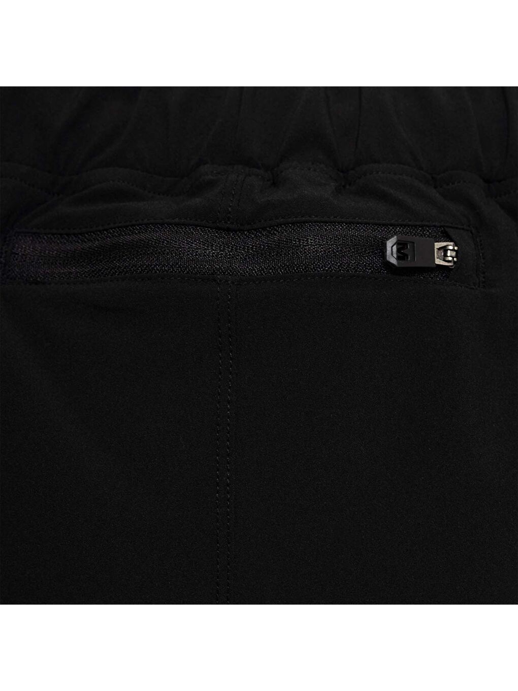 React Erkek Siyah Koşu Şortu-3