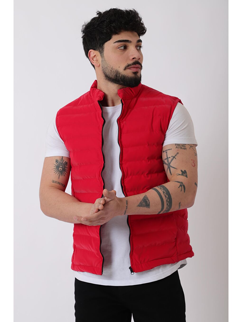 Kırmızı Dar Dikişli Nova İnce Yelek BL 1774_60321