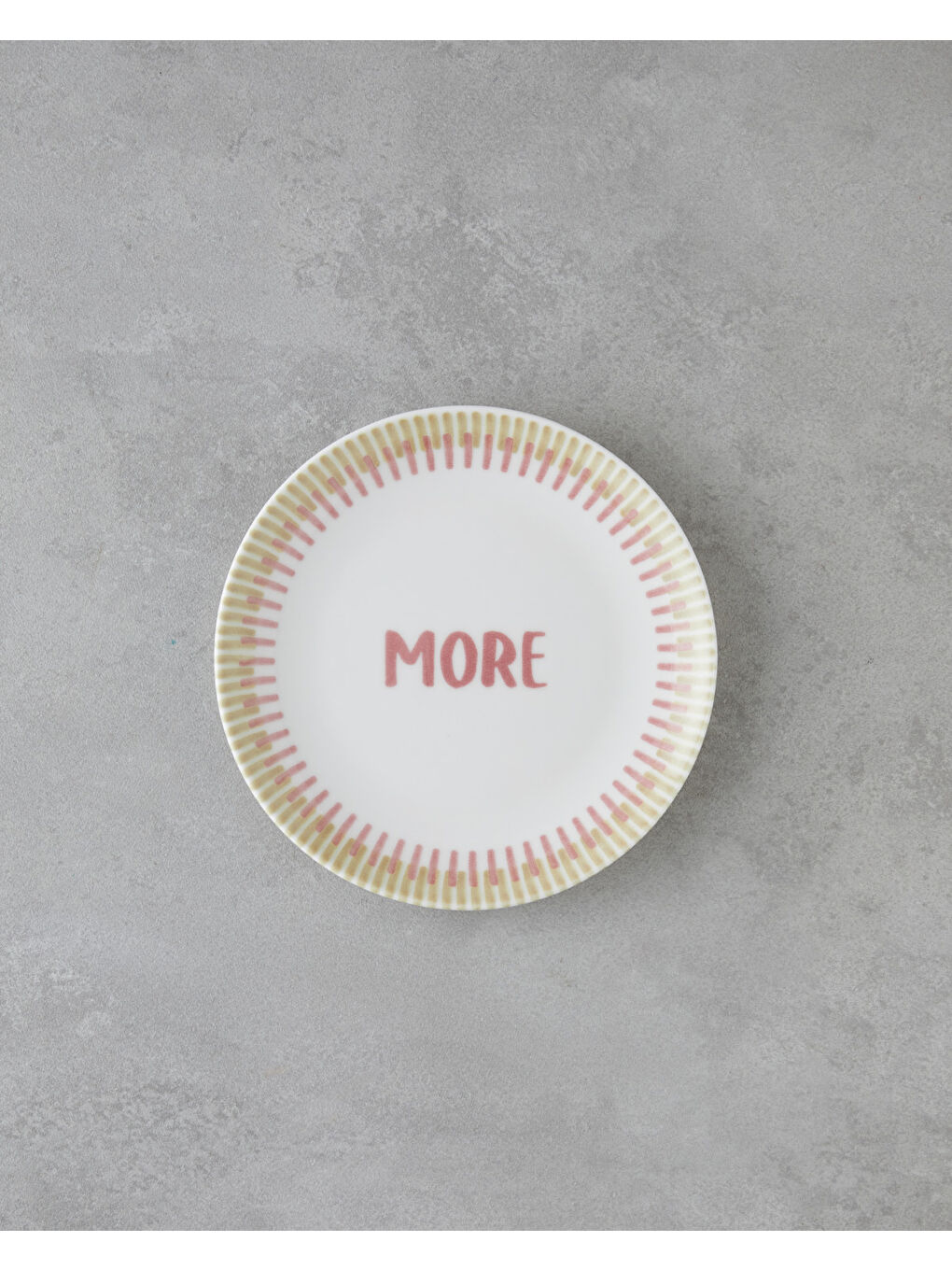 Amore Porselen 6'lı Pasta Tabağı 19 cm Pembe - Yeşil-2