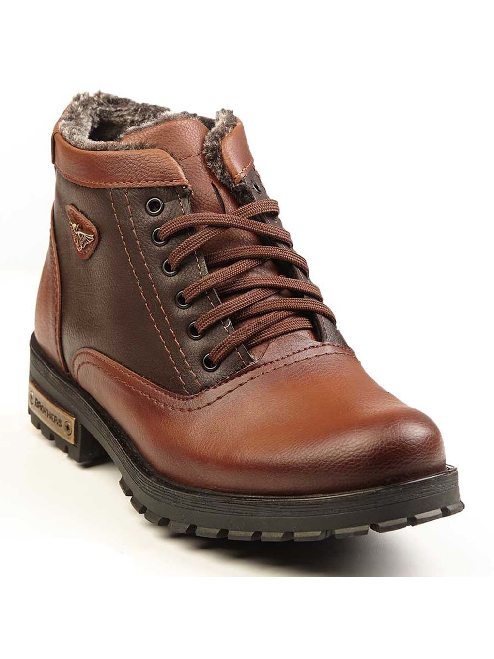Kahverengi 504 Soğuk Geçirmez Kürklü Unisex Bot
