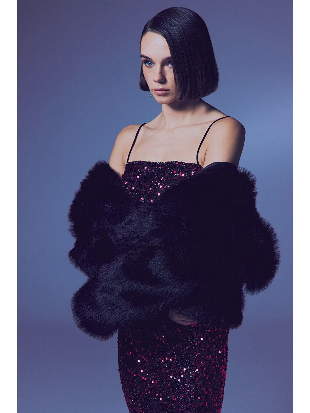 İp Askılı Payet Crop - Bordo-4