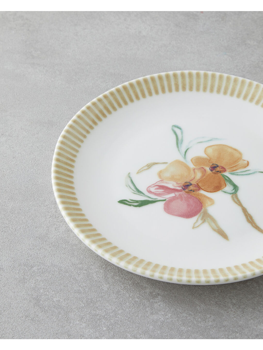 Amore Porselen 6'lı Pasta Tabağı 19 cm Pembe - Yeşil-4