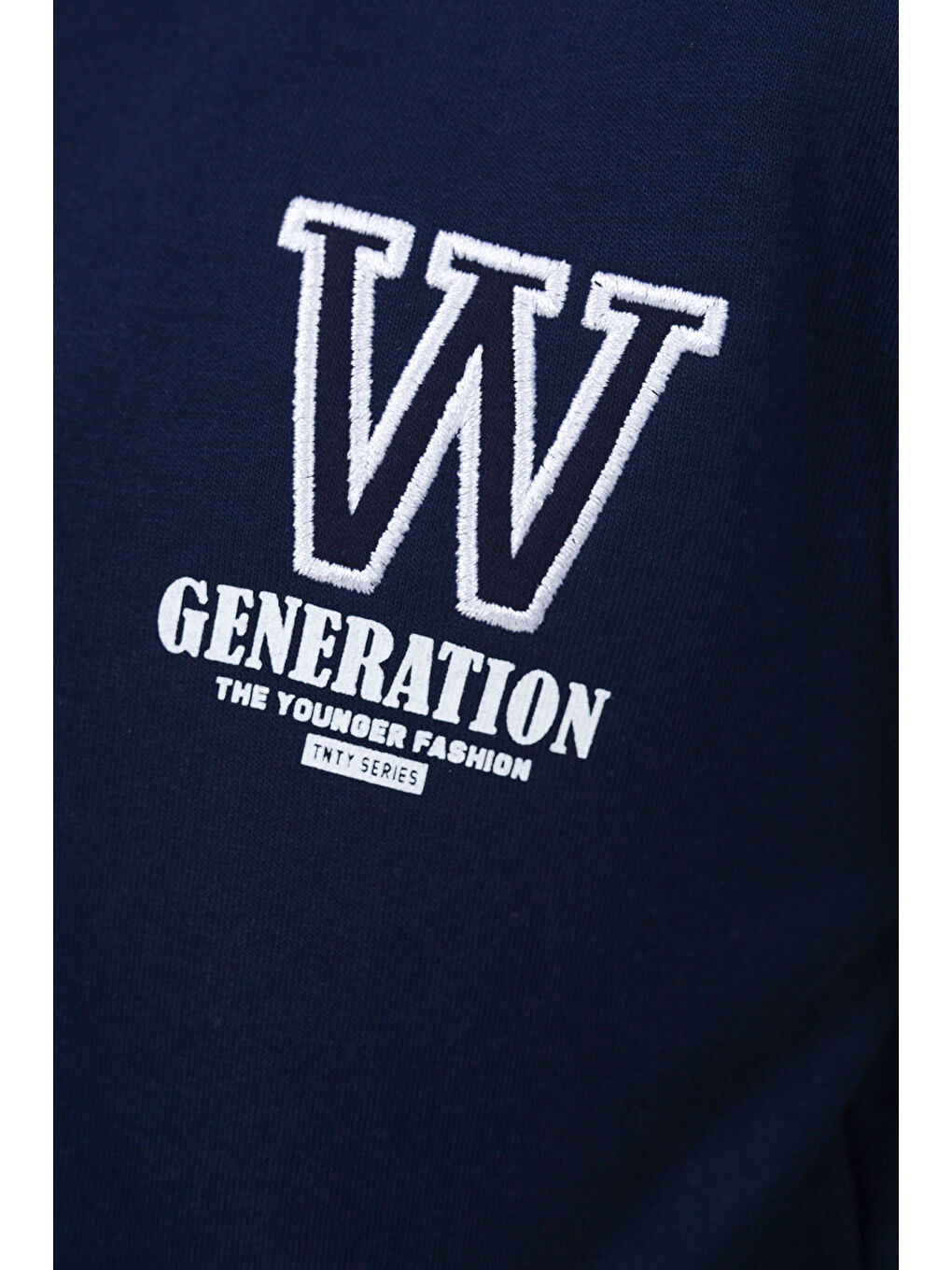 Lacivert Erkek Çocuk Okul Nakışlı Hırka-2