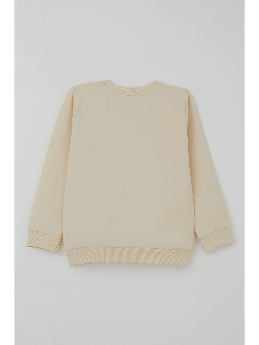 Ekru Kız Çocuk Takım Özgüven Temalı Pırıltılı Laleler Baskılı Krem (1.5-5 Yaş)-3