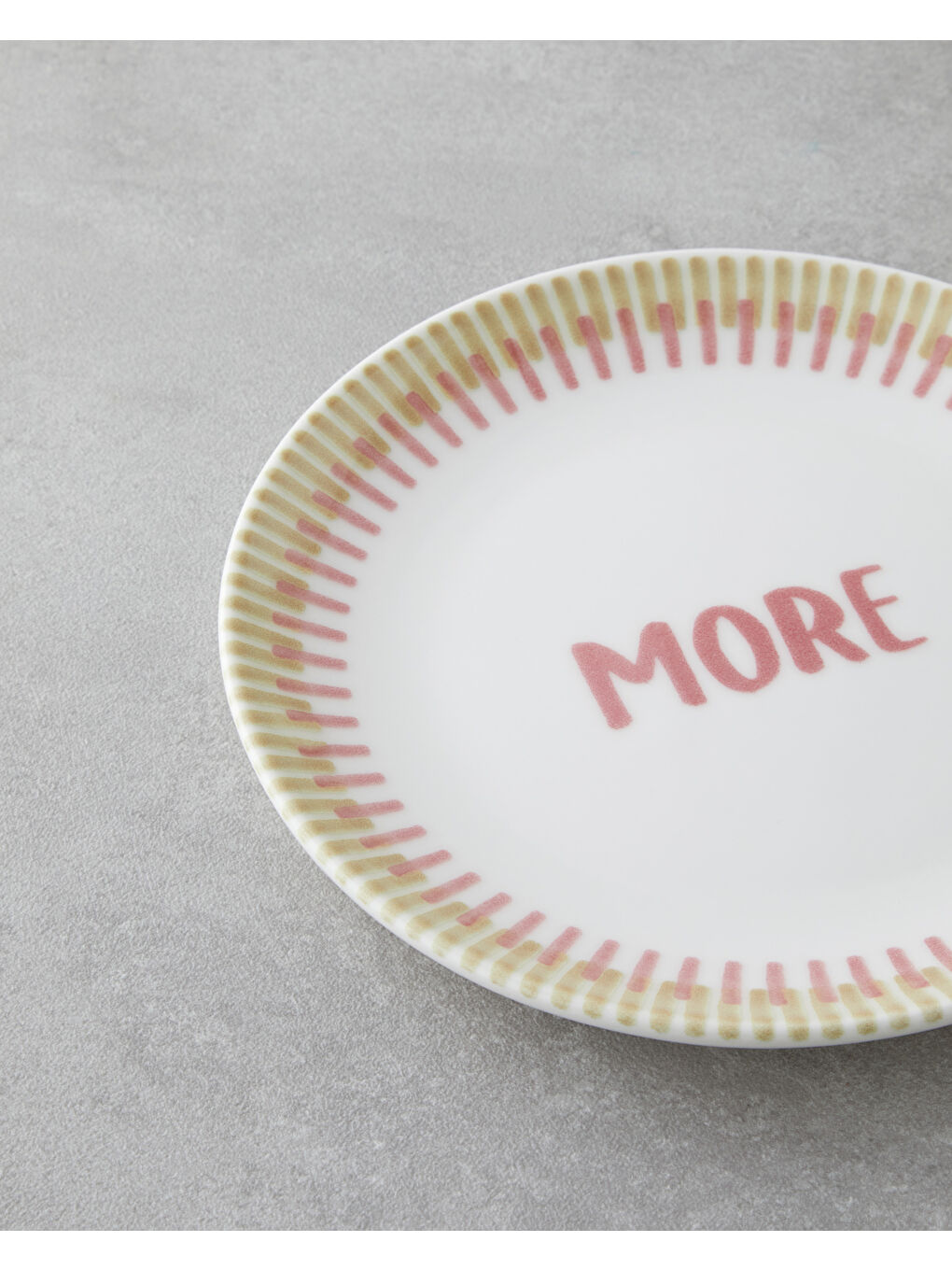 Amore Porselen 6'lı Pasta Tabağı 19 cm Pembe - Yeşil-5