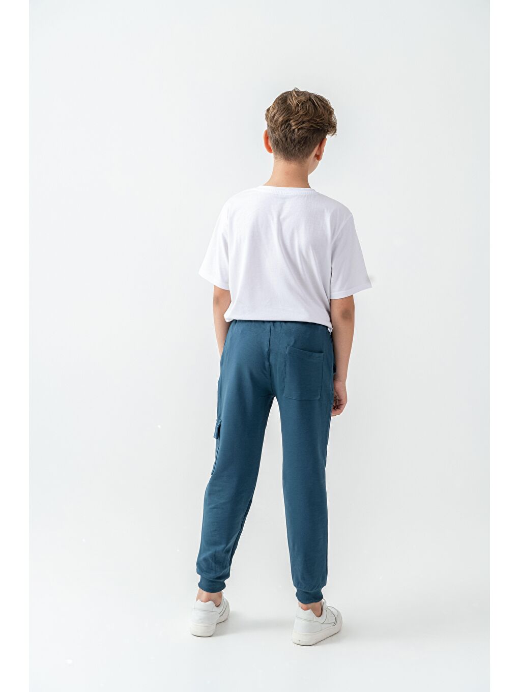 Yeşil Kargo Cepli Erkek Çocuk Eşofman Altı-3