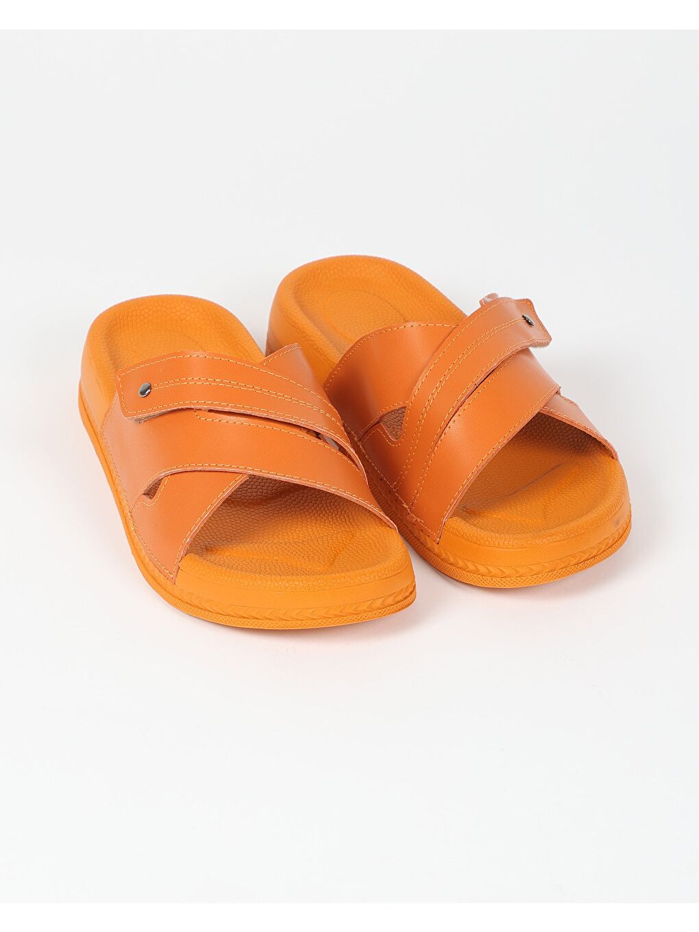 Turuncu Kadın Yazlık Çapraz Bantlı Terlik - CORAL