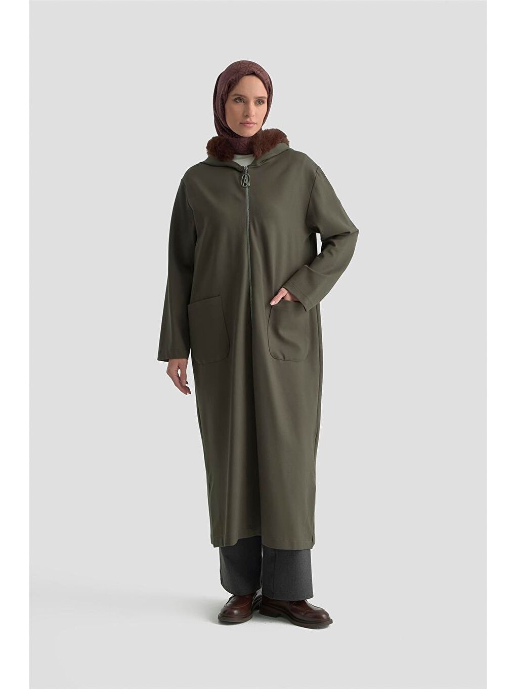 Bej Trend Hırka 25Kt528 Vizon-1