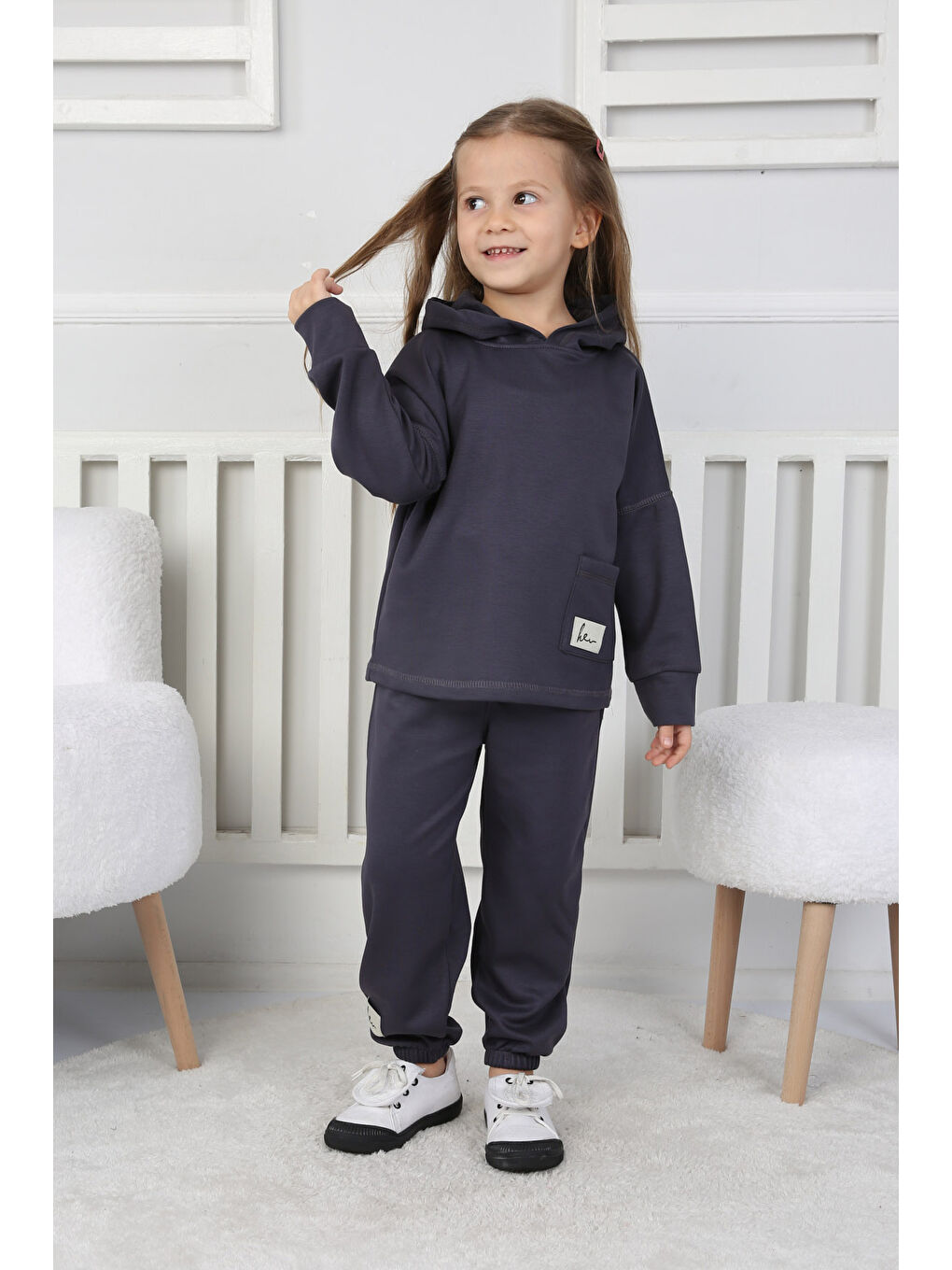 Gri Erkek Çocuk Füme Unısex Çocuk Takım - 26722