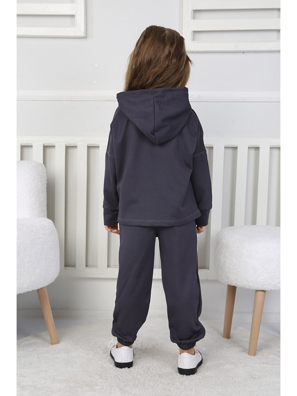 Gri Erkek Çocuk Füme Unısex Çocuk Takım - 26722-4