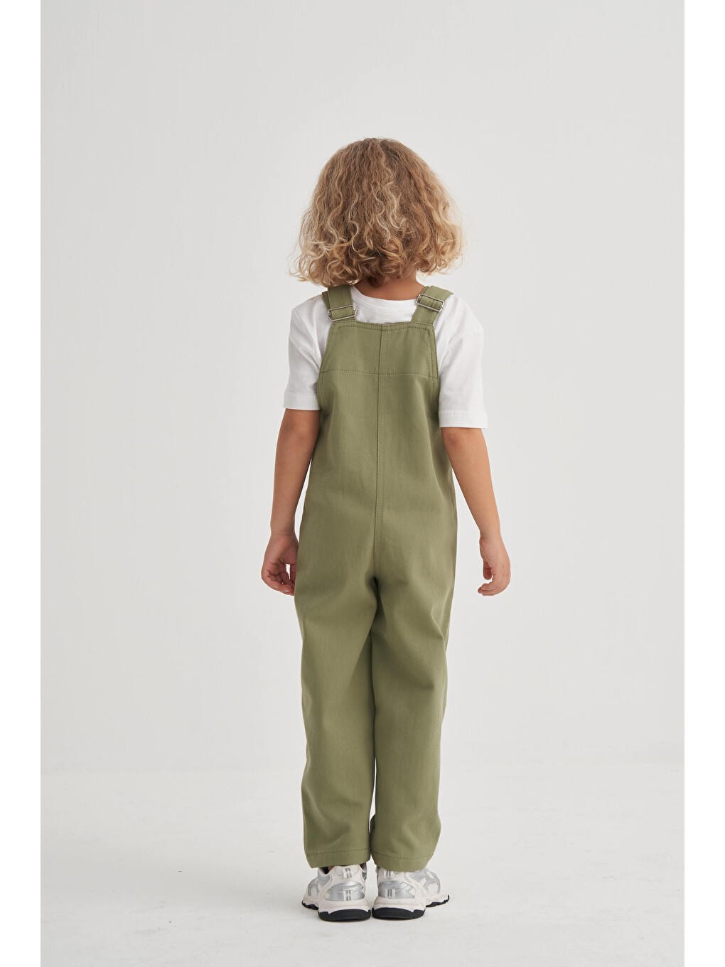 Yeşil Gabardin Salopet 2-7 Yaş Olive-2