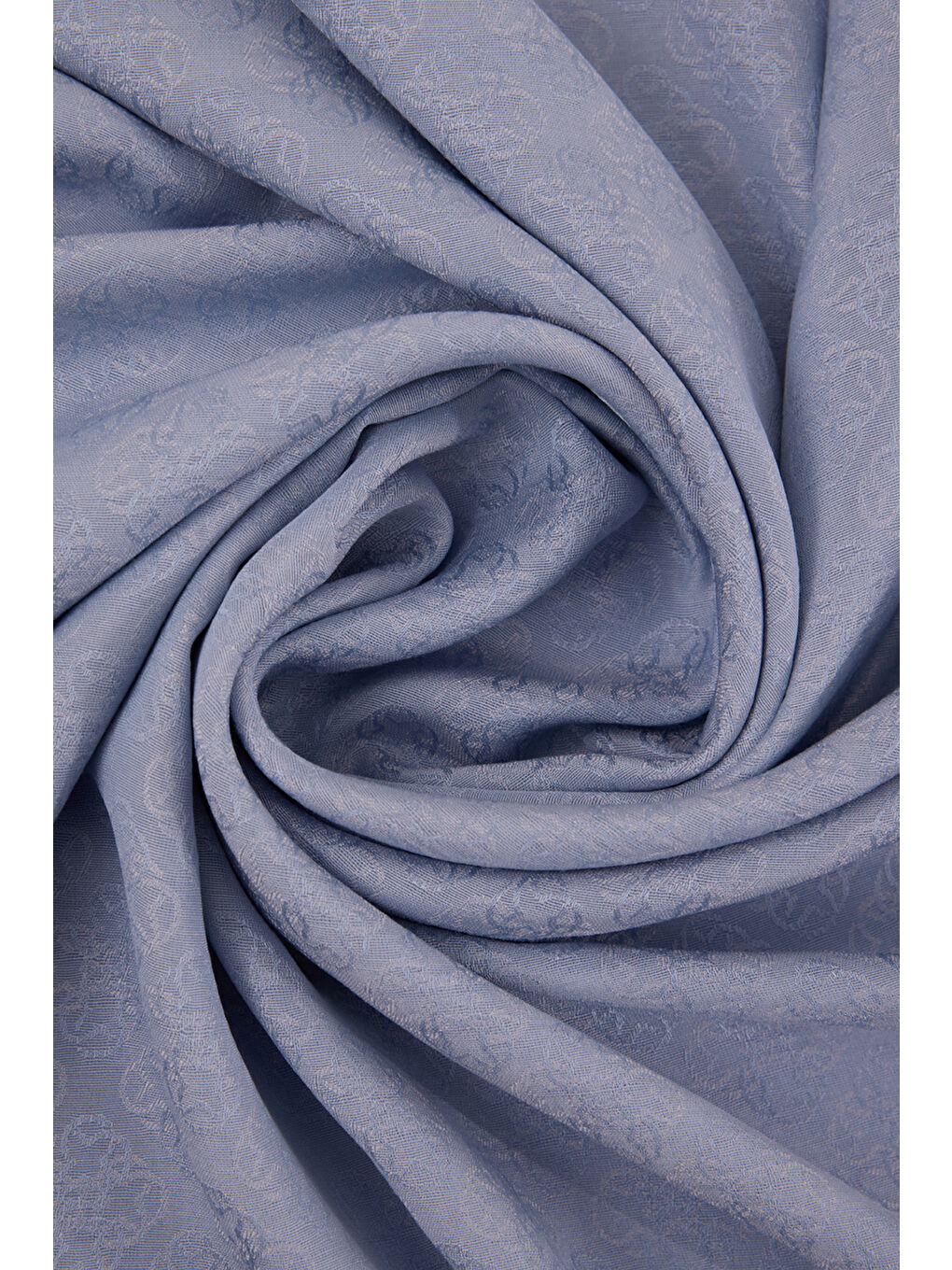 Mavi 75X190 Cm Monogram Jakar Şal-2