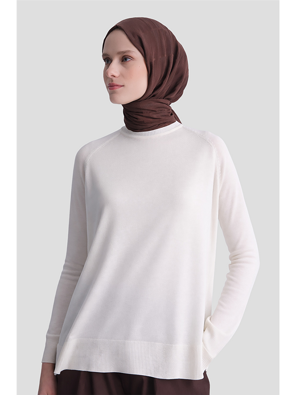 Basic Rayon Tunik Ekru-2