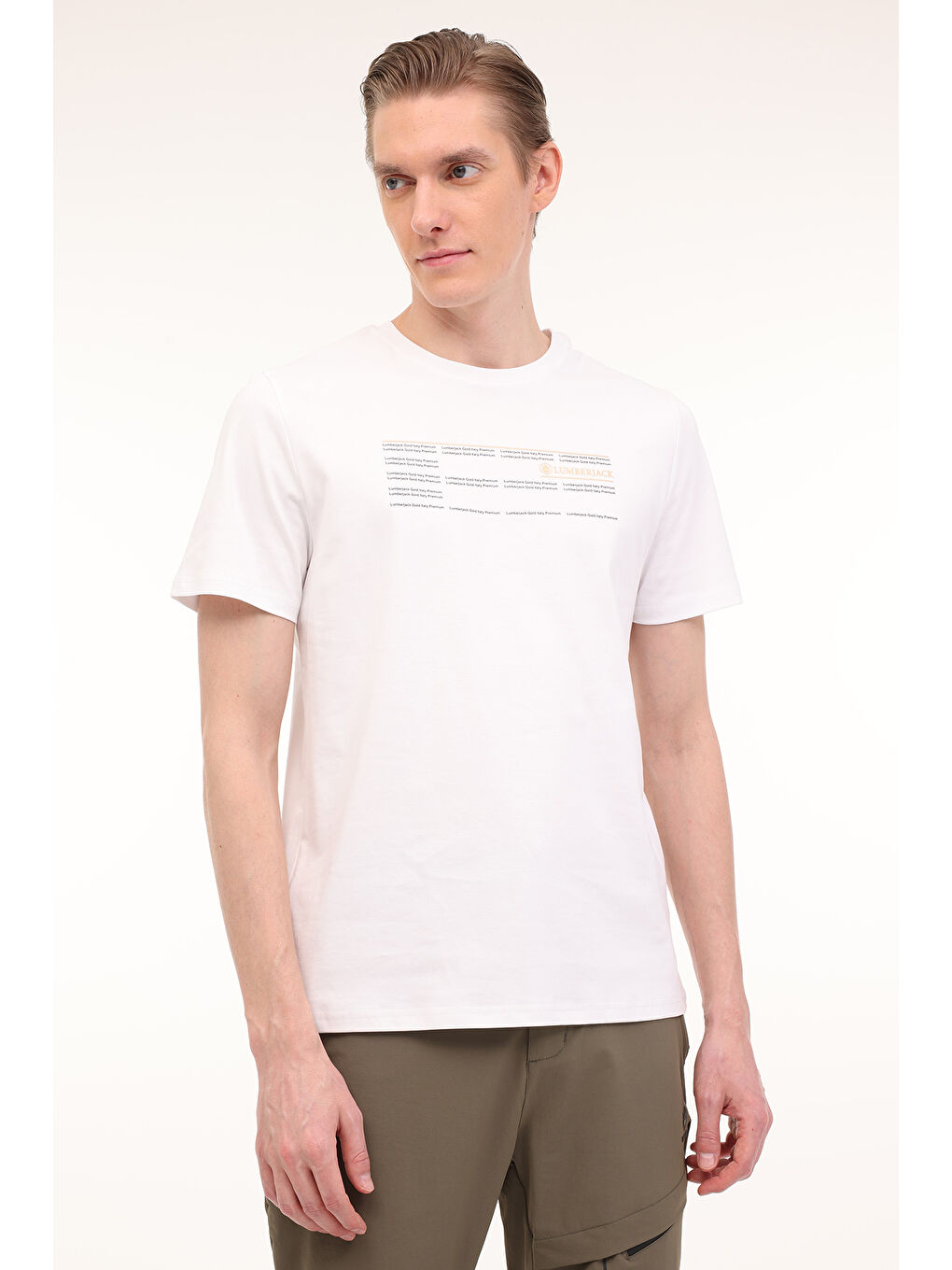 Beyaz ML ZOME 11ITL-GD10 4PR KIRIK BEYAZ Erkek Kısa Kol Tişört