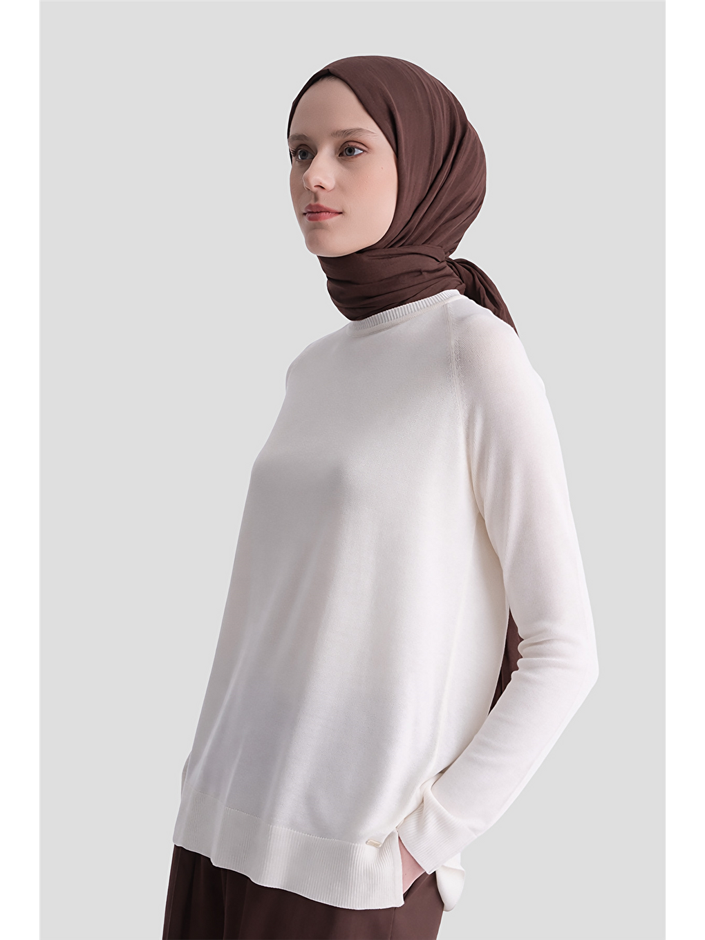 Basic Rayon Tunik Ekru-3
