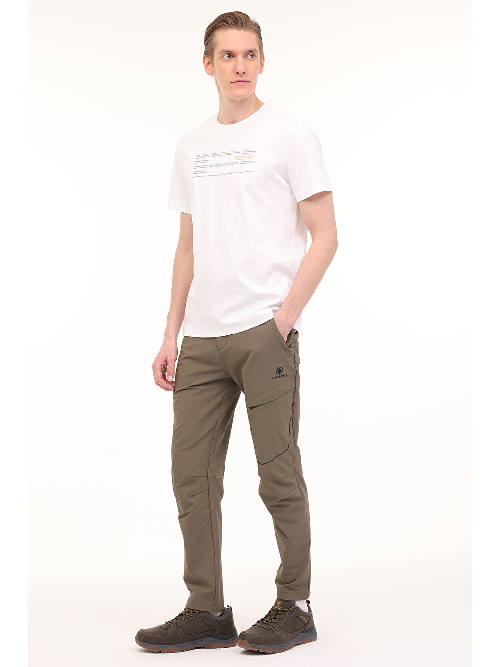 Beyaz ML ZOME 11ITL-GD10 4PR KIRIK BEYAZ Erkek Kısa Kol Tişört-2