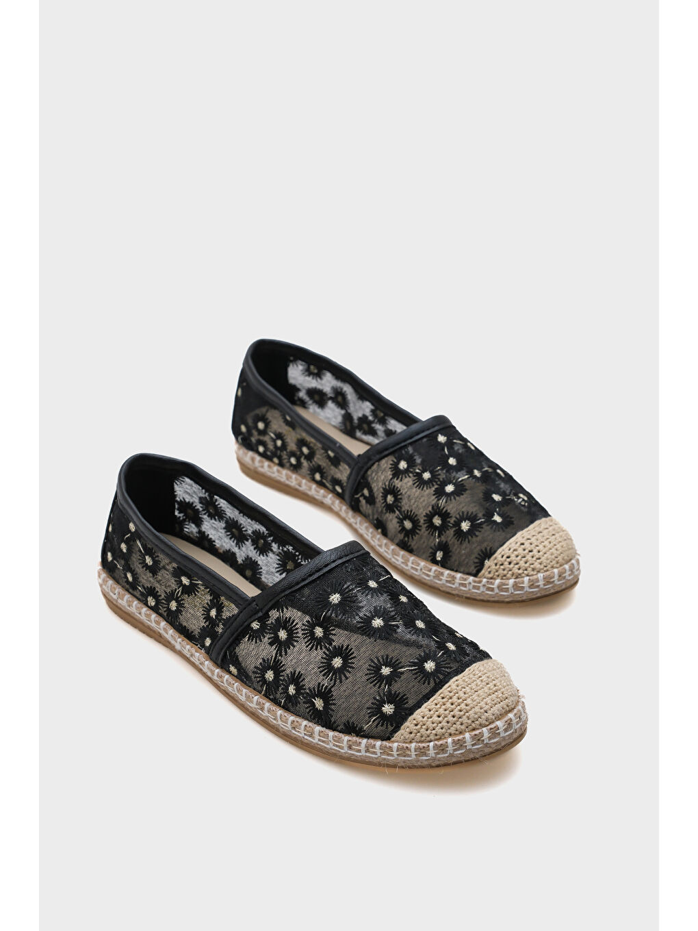 Siyah Pasarella Kadın Espadril-2