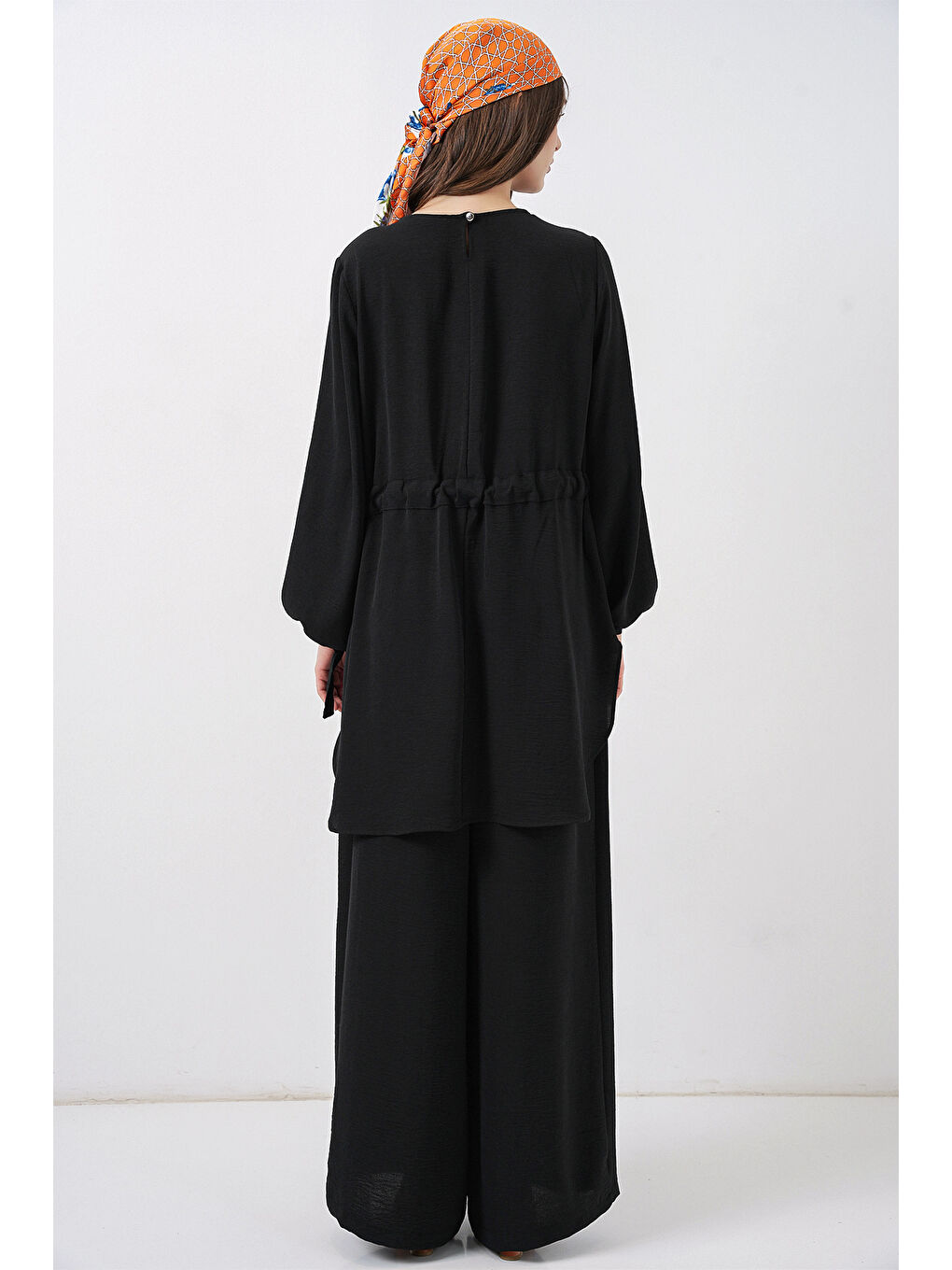 Kadın Uzun Tunik Pantolon İkili Takım 6719 - Siyah-6