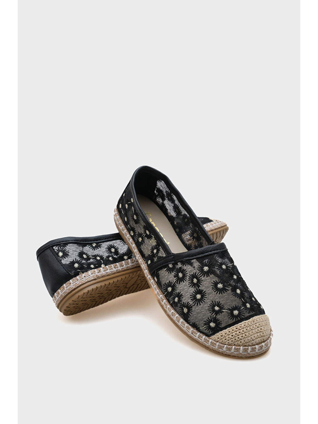 Siyah Pasarella Kadın Espadril-4