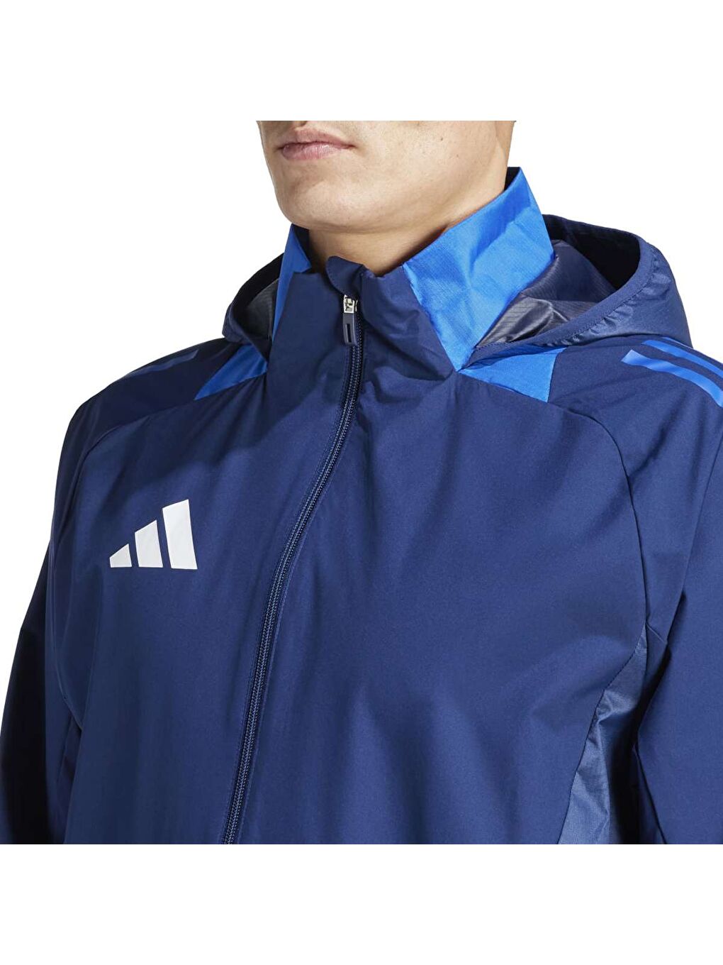 Adidas Tiro 24 Erkek Lacivert Kapüşonlu Ceket - 2