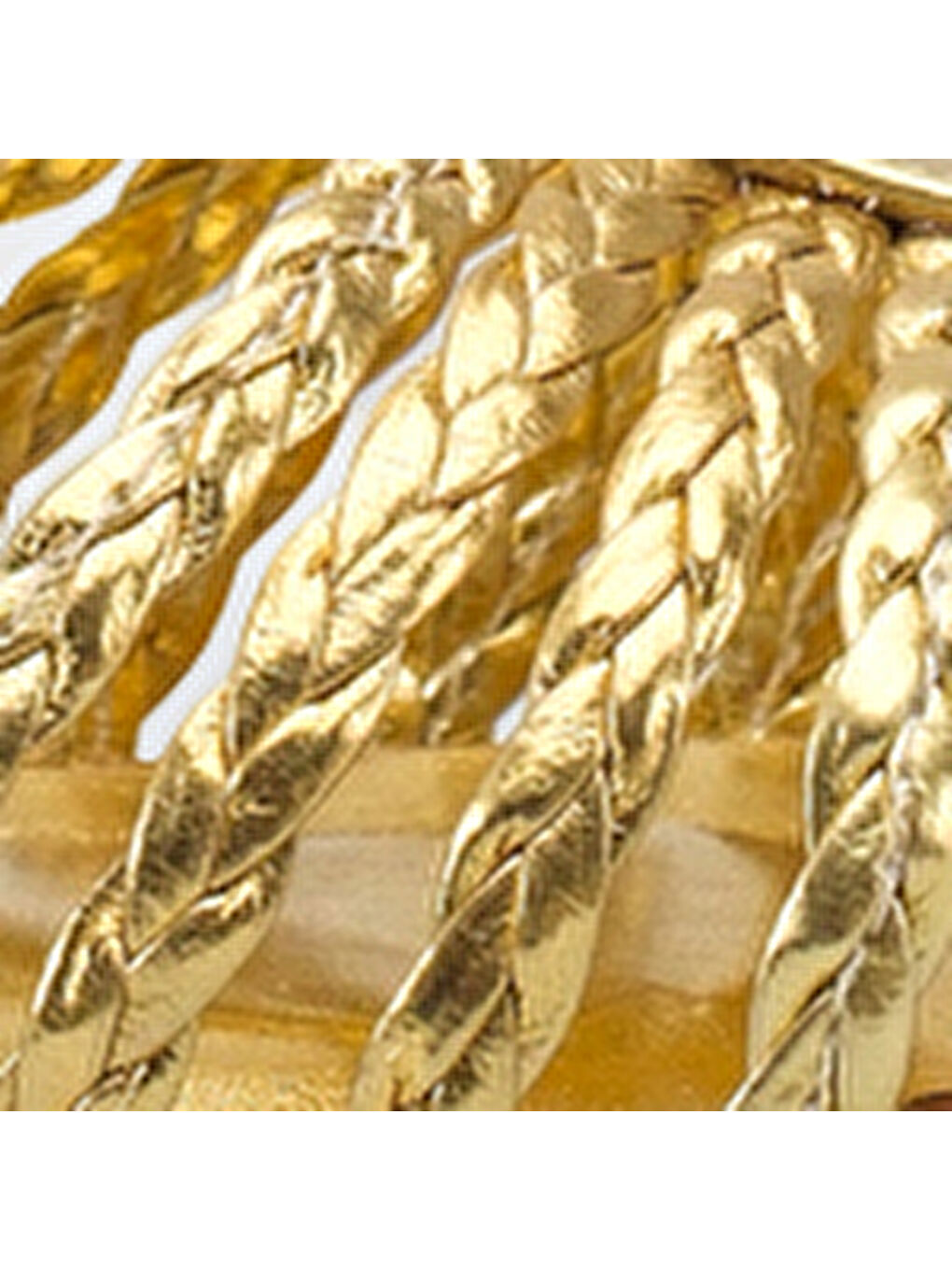 Sarı Arleen Örgü Kısa Topuklu Kadın Babet-6