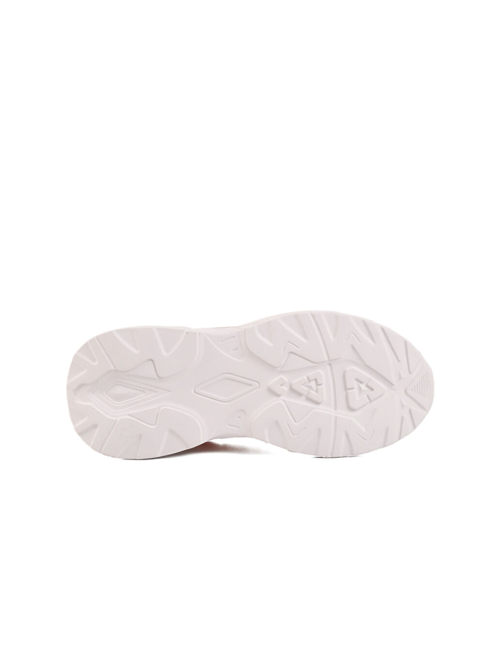 Beyaz Pudra Cırtlı Fileli Kız Çocuk Spor Ayakkabı Ruffon F-4