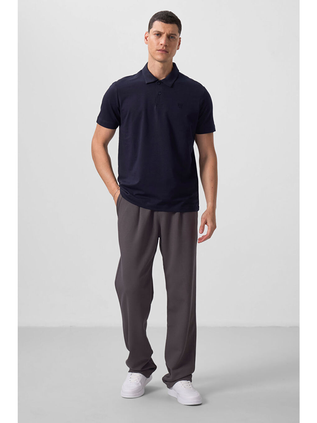 Karışık Standart Fit Basic Polo Yaka 5'li Paket Erkek T-Shirt - 87768-2