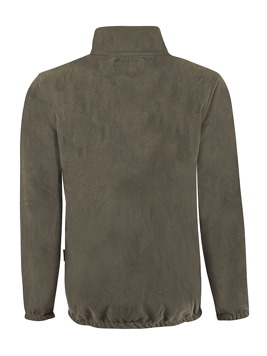 Haki Erkek Polar Dik Yaka Sweatshirt-1