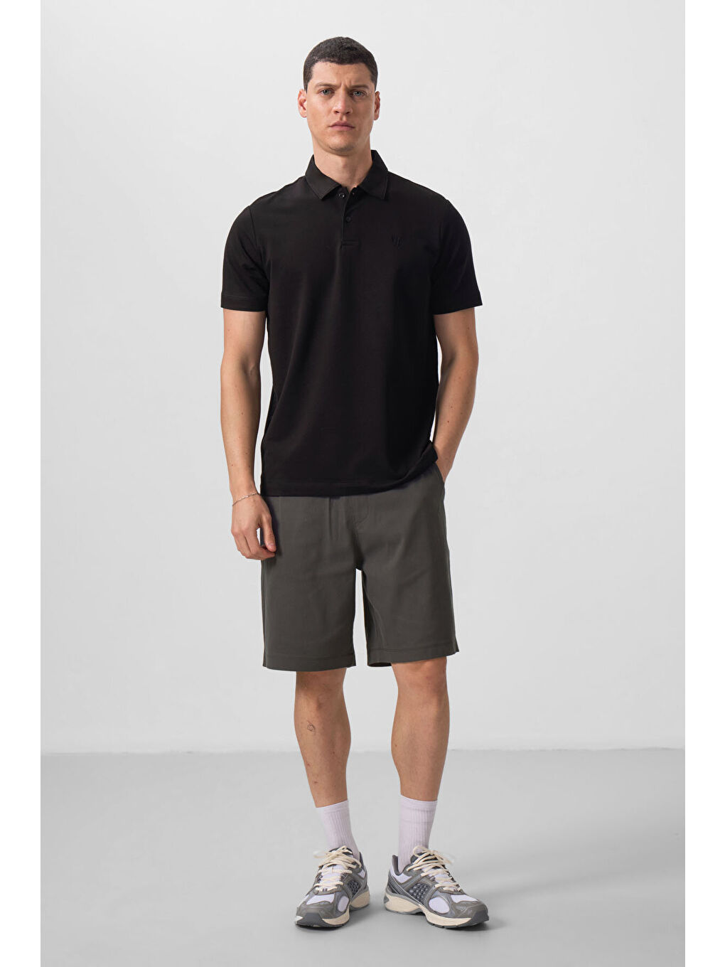 Karışık Standart Fit Basic Polo Yaka 5'li Paket Erkek T-Shirt - 87768-4