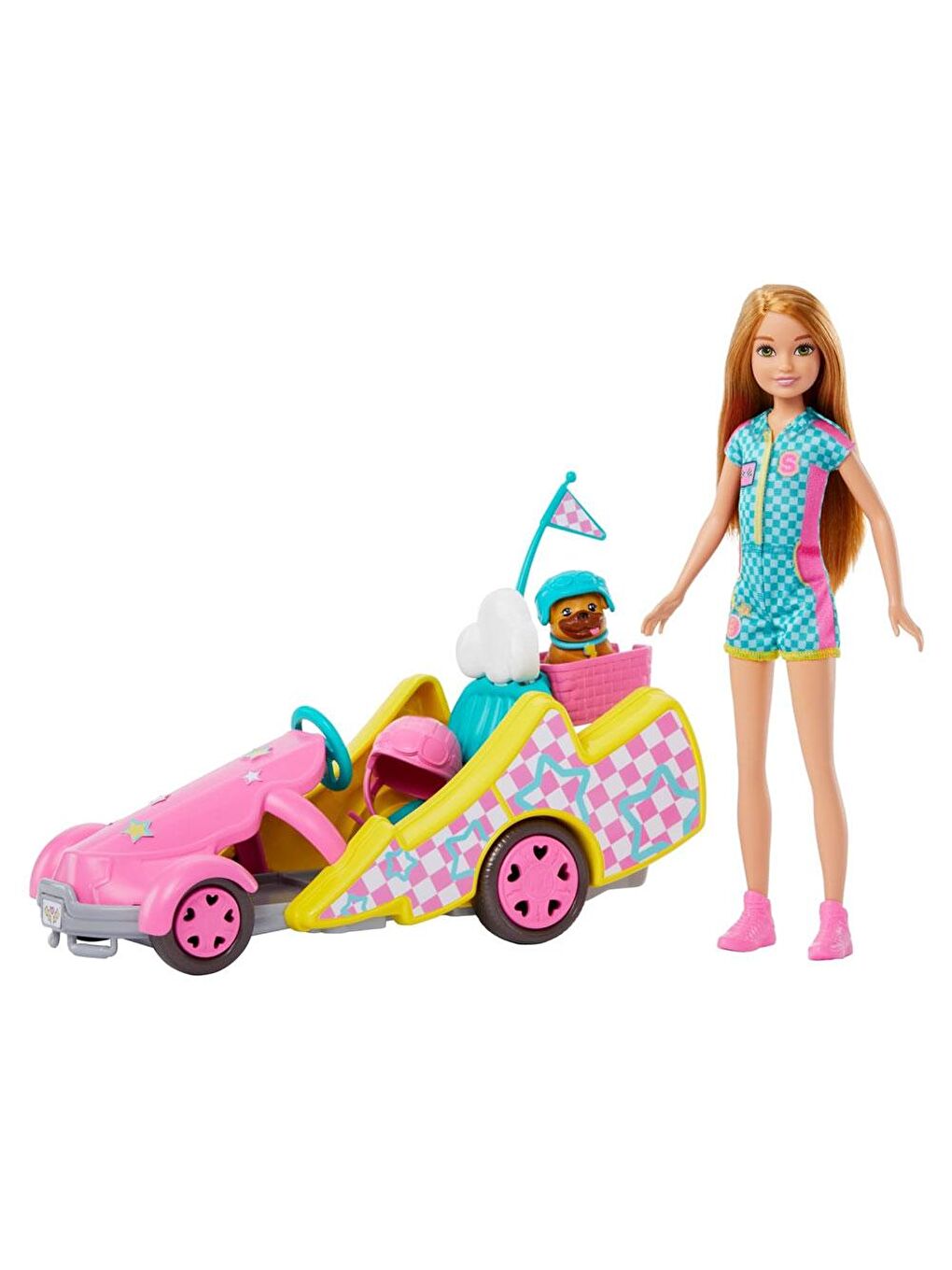 BARBIE Stacie Go-Kart Yapıyor Oyun Seti HRM08 - 4