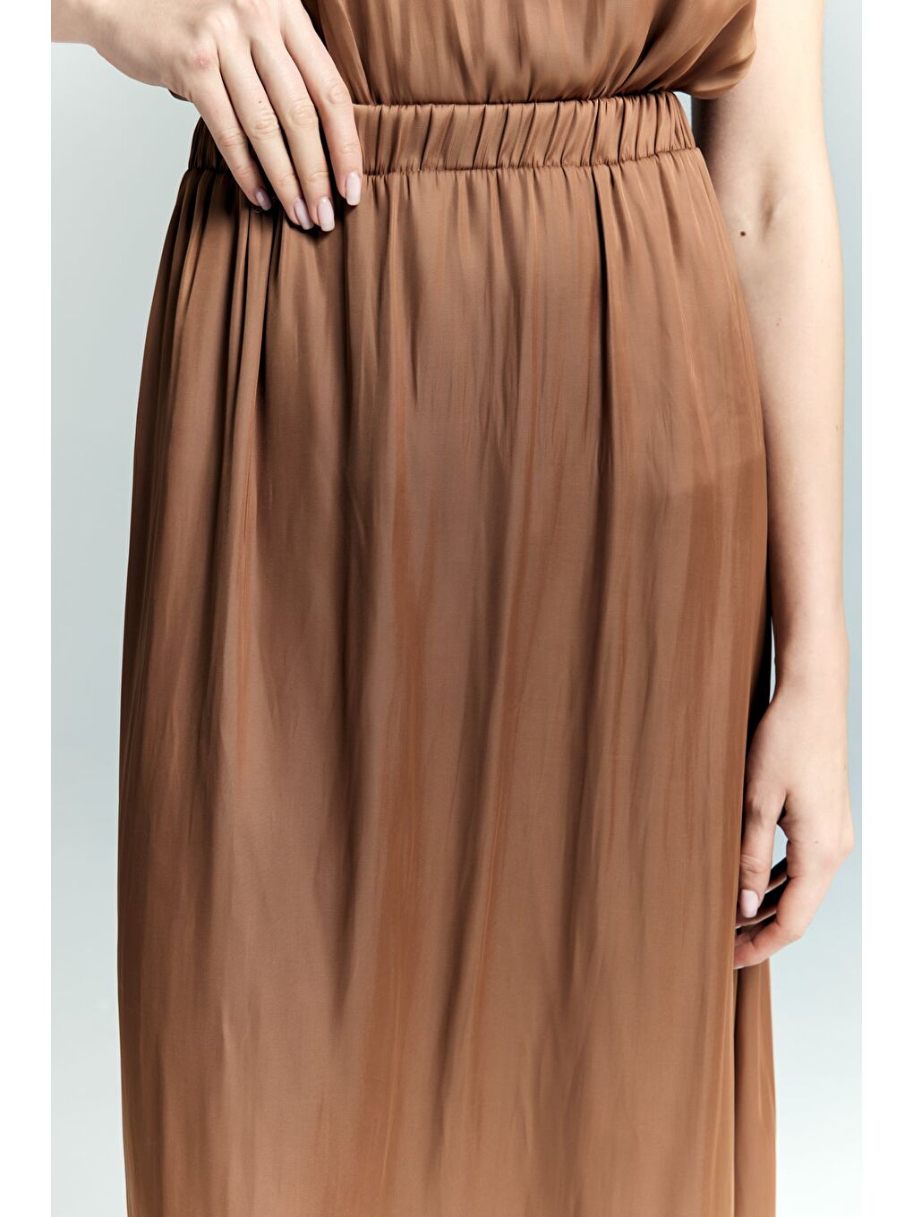 Kahverengi Tosca Etek - Tarçın-5