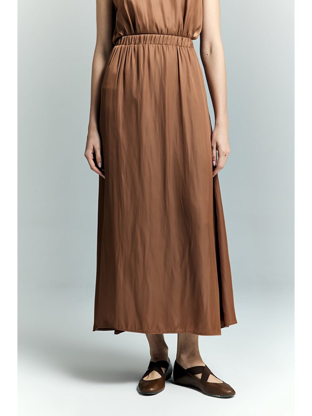 Kahverengi Tosca Etek - Tarçın-6
