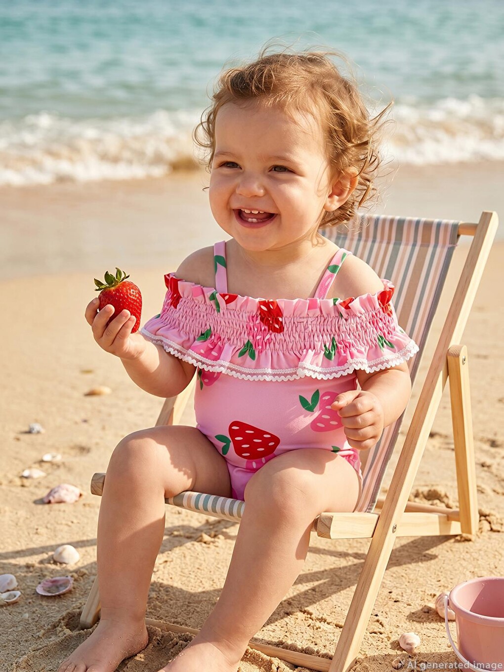 Baby Gipeli Çilekli 6-18 Ay Mayo - Pembe