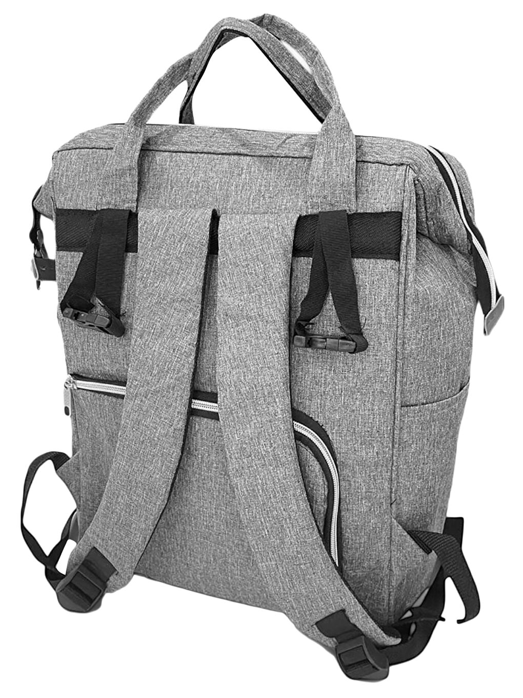 Anne Bebek Bakım Sırt Çantası Gri-1