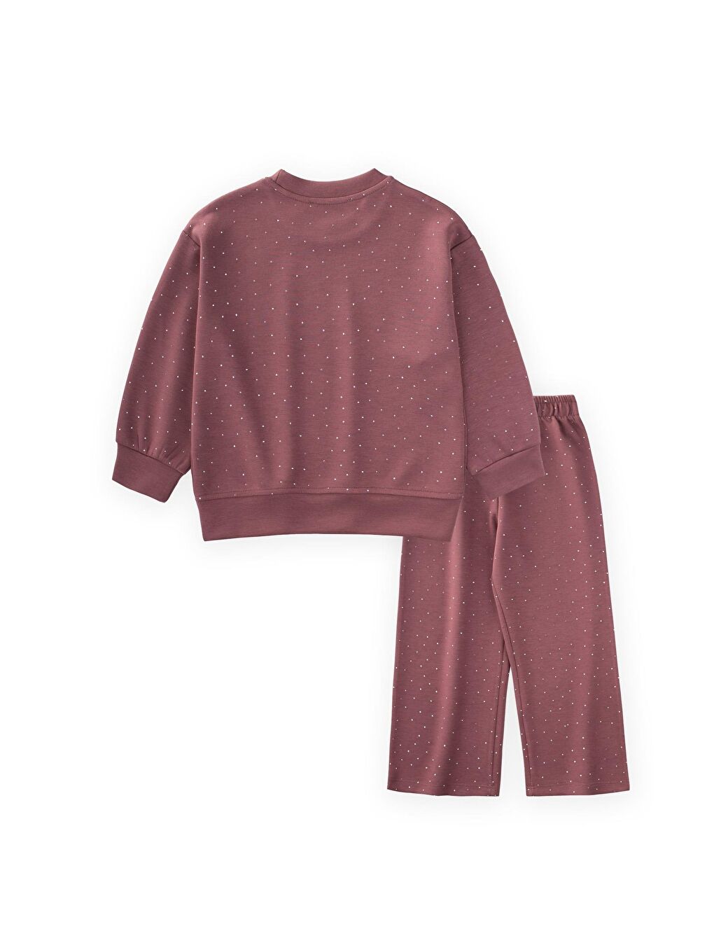 Pembe Komple Taşlı Modal Takım 2-7 Yaş Gül Kurusu-3